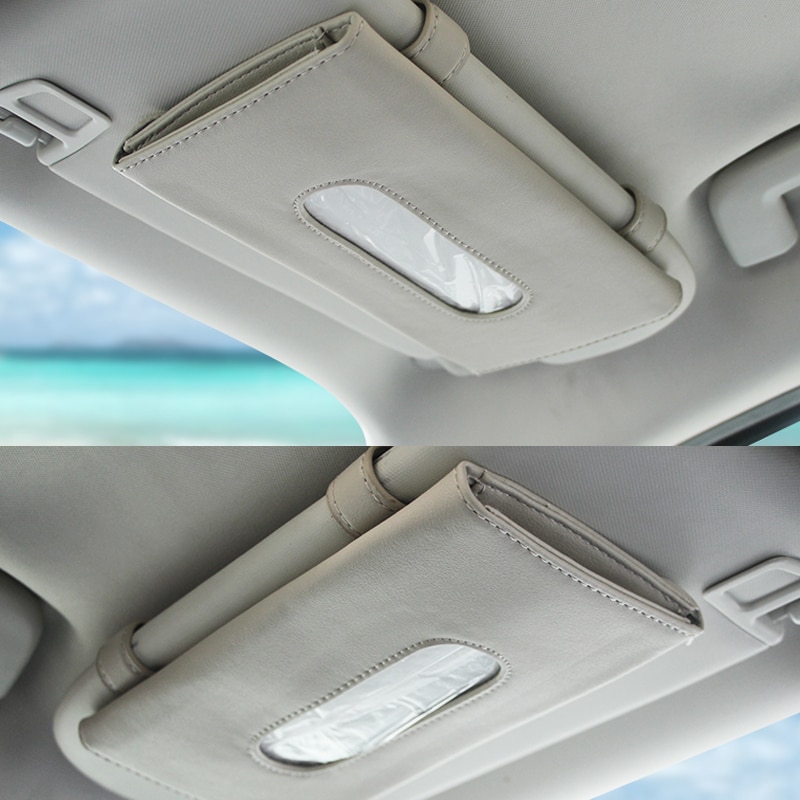 Car Sun Visor Mounted Tissue Box - Image 3
