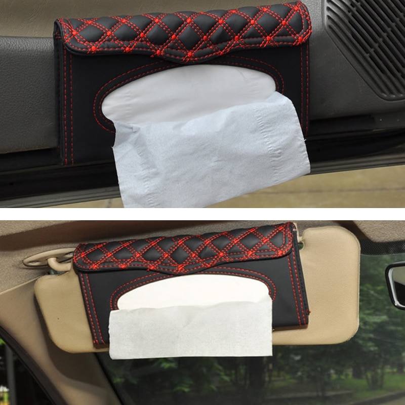 Car Sun Visor Mounted Tissue Box - Image 6