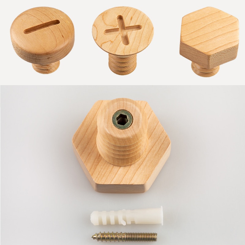 Wooden Nail Design Wall Hook - Image 6