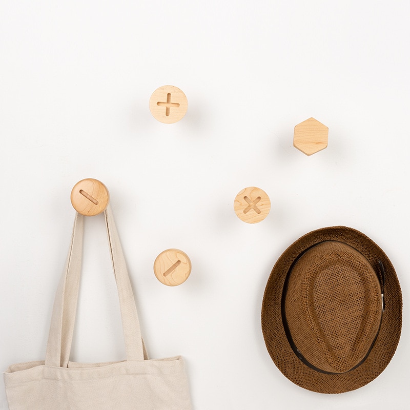 Wooden Nail Design Wall Hook - Image 3