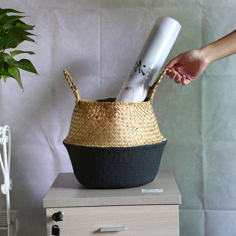 Woven Seagrass Laundry Basket Woven Seagrass Laundry Basket