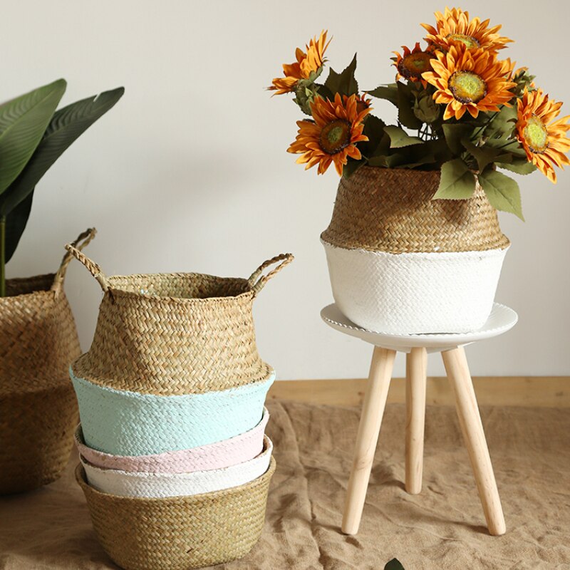 Woven Seagrass Laundry Basket Woven Seagrass Laundry Basket