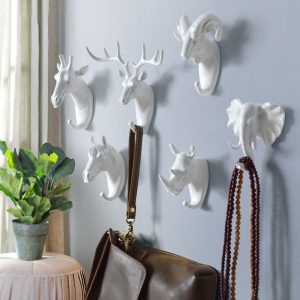 Nordic Animal Head Wall Hooks