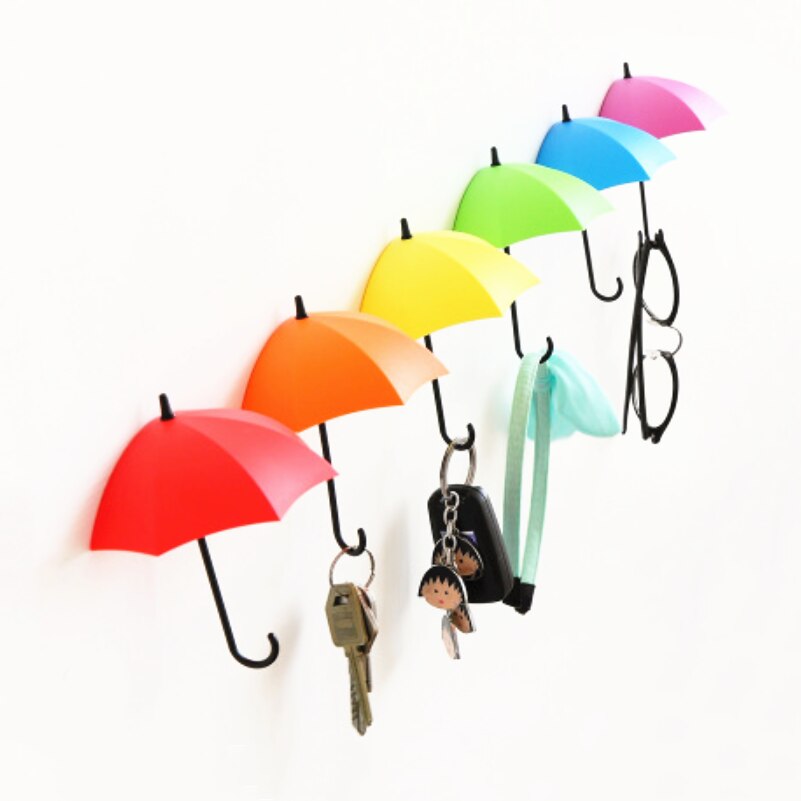 Umbrella Shaped Creative Key Holder Set 3 Pcs