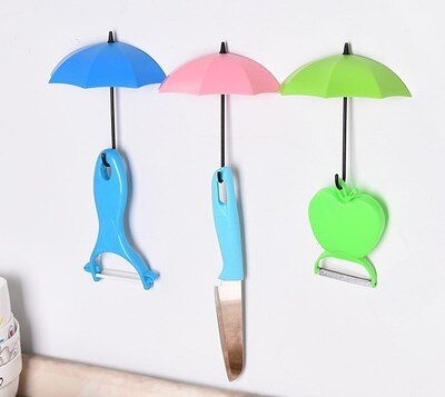 Umbrella Shaped Creative Key Holder Set 3 Pcs