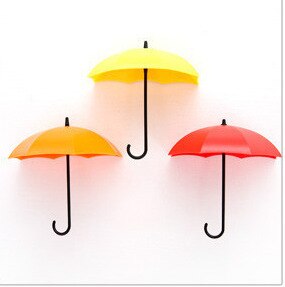 Umbrella Shaped Creative Key Holder Set 3 Pcs