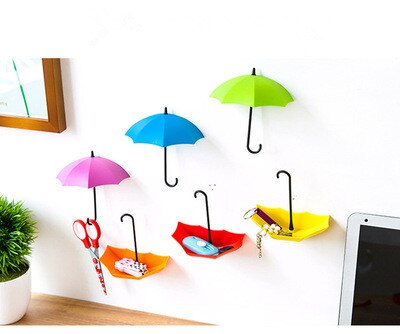 Umbrella Shaped Creative Key Holder Set 3 Pcs