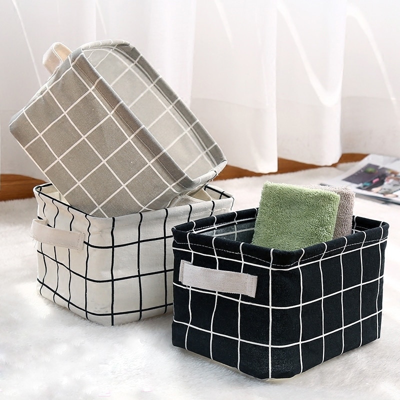 Waterproof Desktop Storage Basket with Nature Prints - Image 4