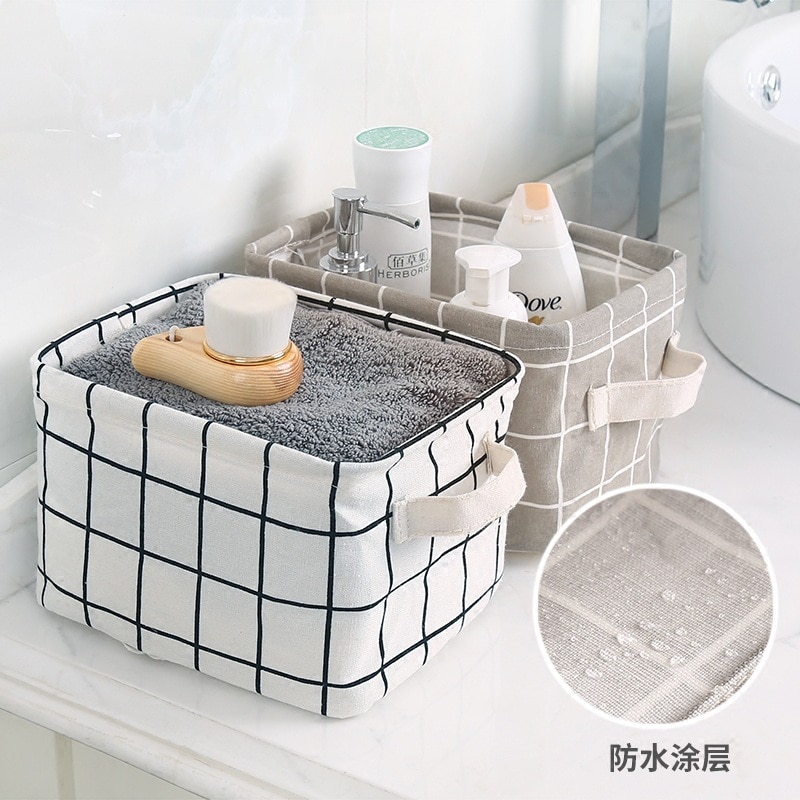 Waterproof Desktop Storage Basket with Nature Prints - Image 6