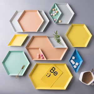 Geometric Nordic Style Shelves Set