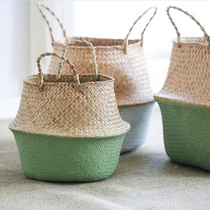 Nordic Folding Wicker Basket