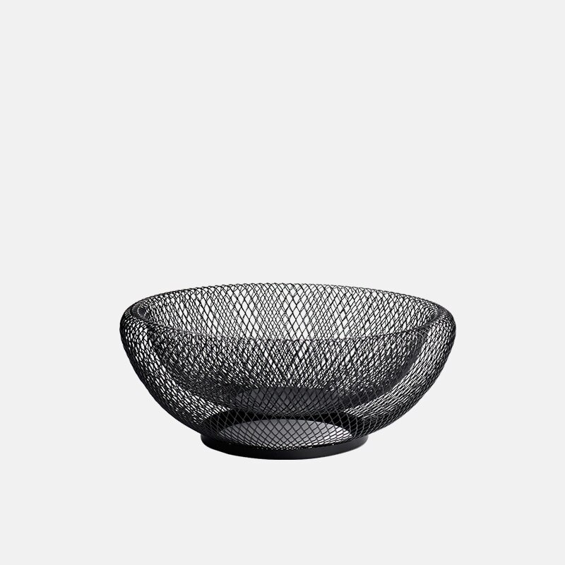 Iron Fruit Basket in Gold and Black