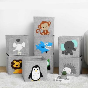 Woodland Creatures Felt Nursery Basket