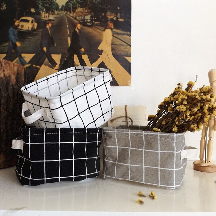 Waterproof Desktop Storage Basket with Nature Prints