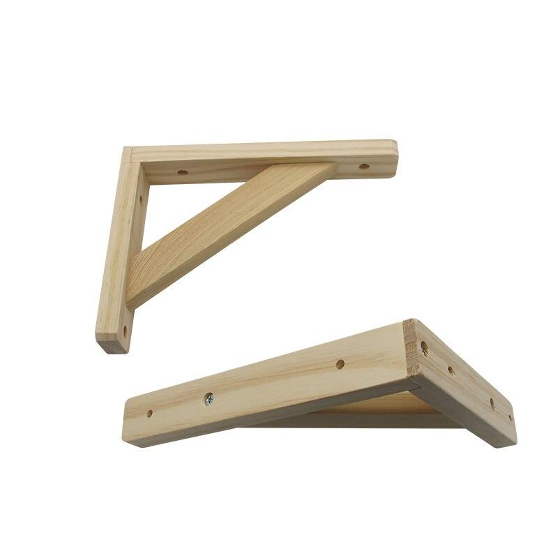 Triangular Pine Wood Shelf Brackets