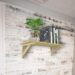 Solid Timber Geometric Wall Supports