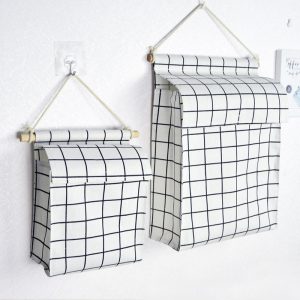Timber-Frame Fabric Wall Organizer