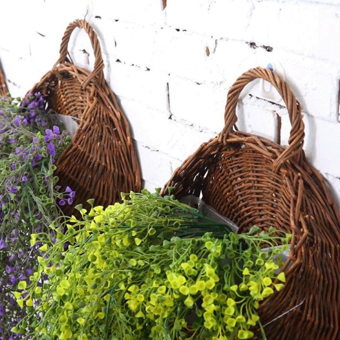 Rattan Wall Hanging Basket for Wedding